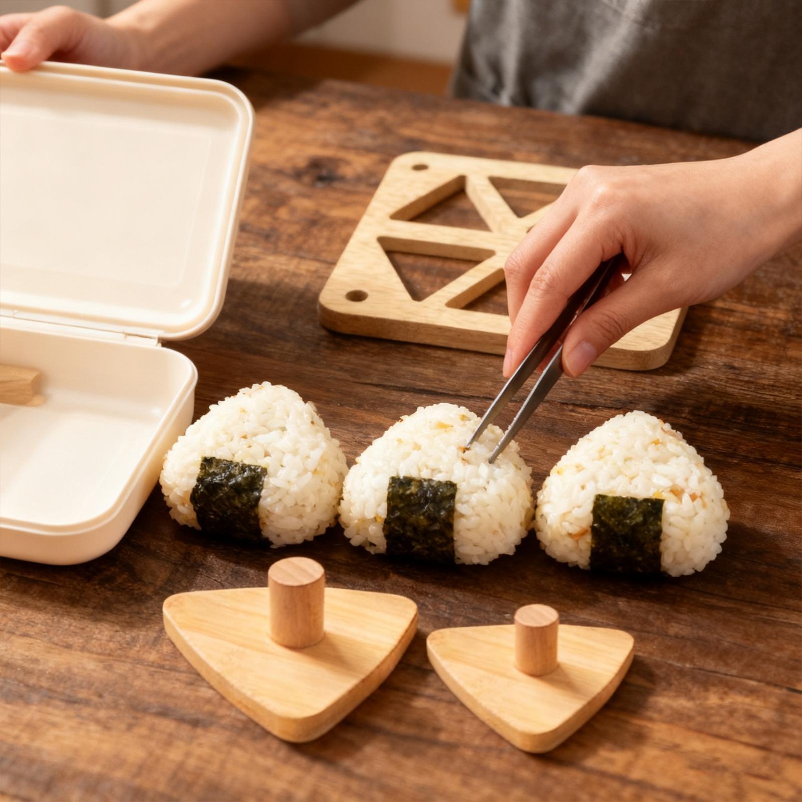 Riceball Mold Classic Wooden N - Meal Prep With Rice ulasan dan harga