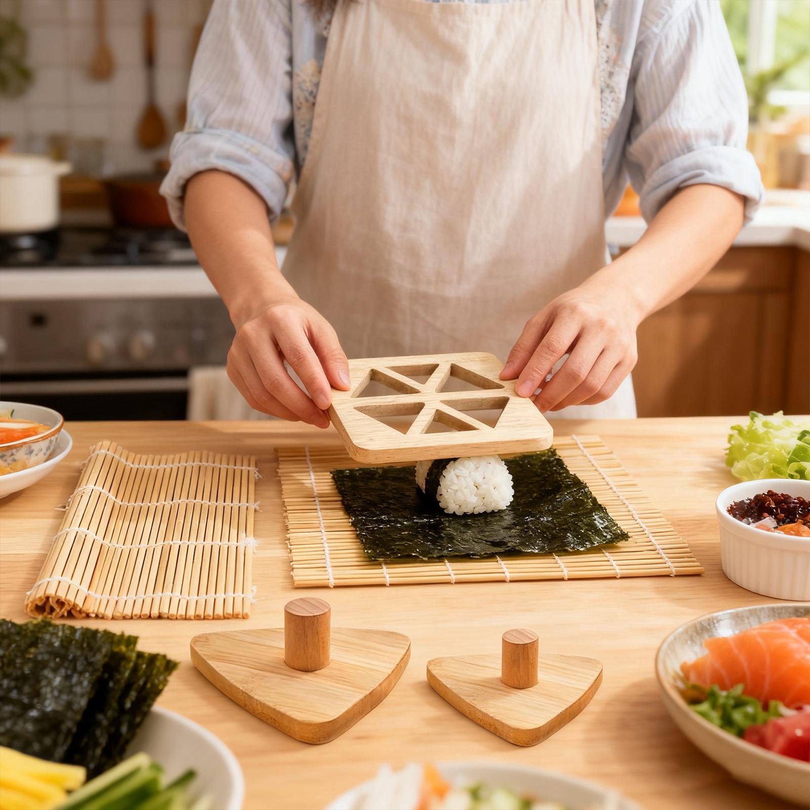 Riceball Mold Classic Wooden N - Meal Prep With Rice ulasan dan harga