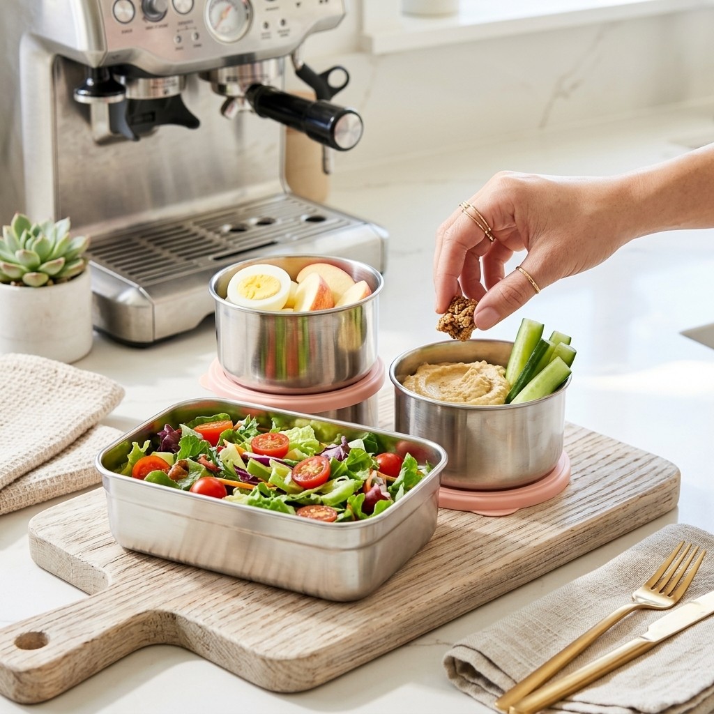 Microwave Safe 304 Stainless S - Meal Prep Bowl ulasan dan harga