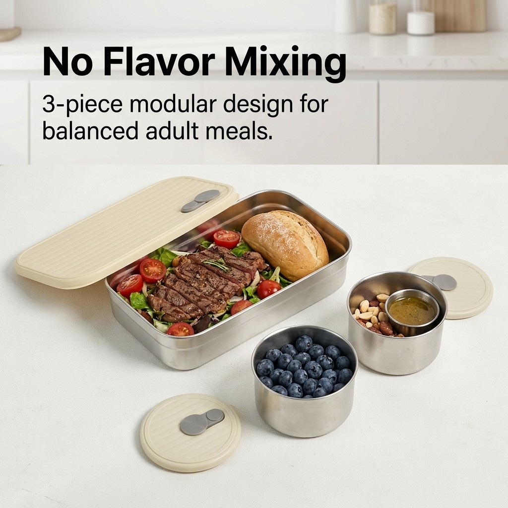 Microwave Safe 304 Stainless S - Meal Prep Bowl ulasan dan harga