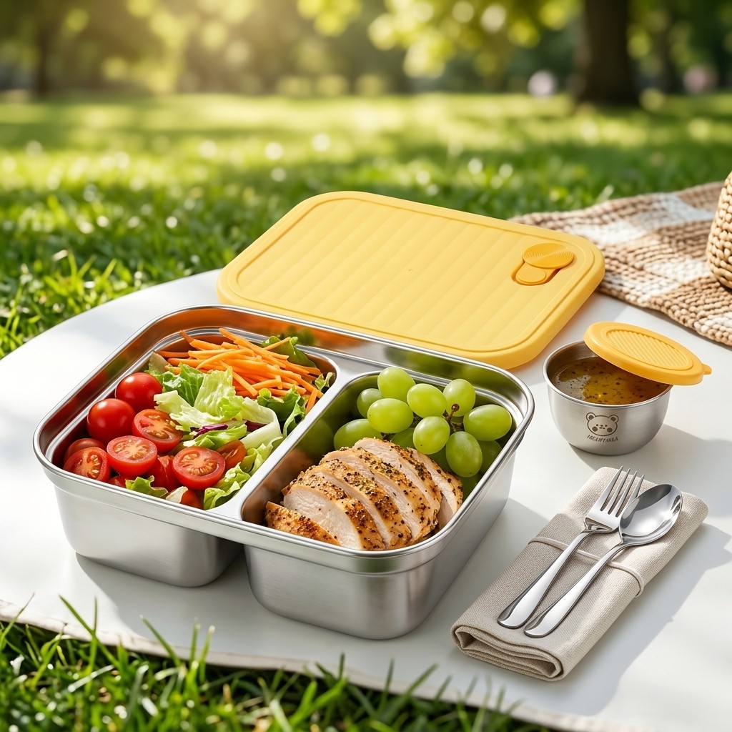 304 Stainless Steel Lunch Cont - Meal Prep Bowl ulasan dan harga
