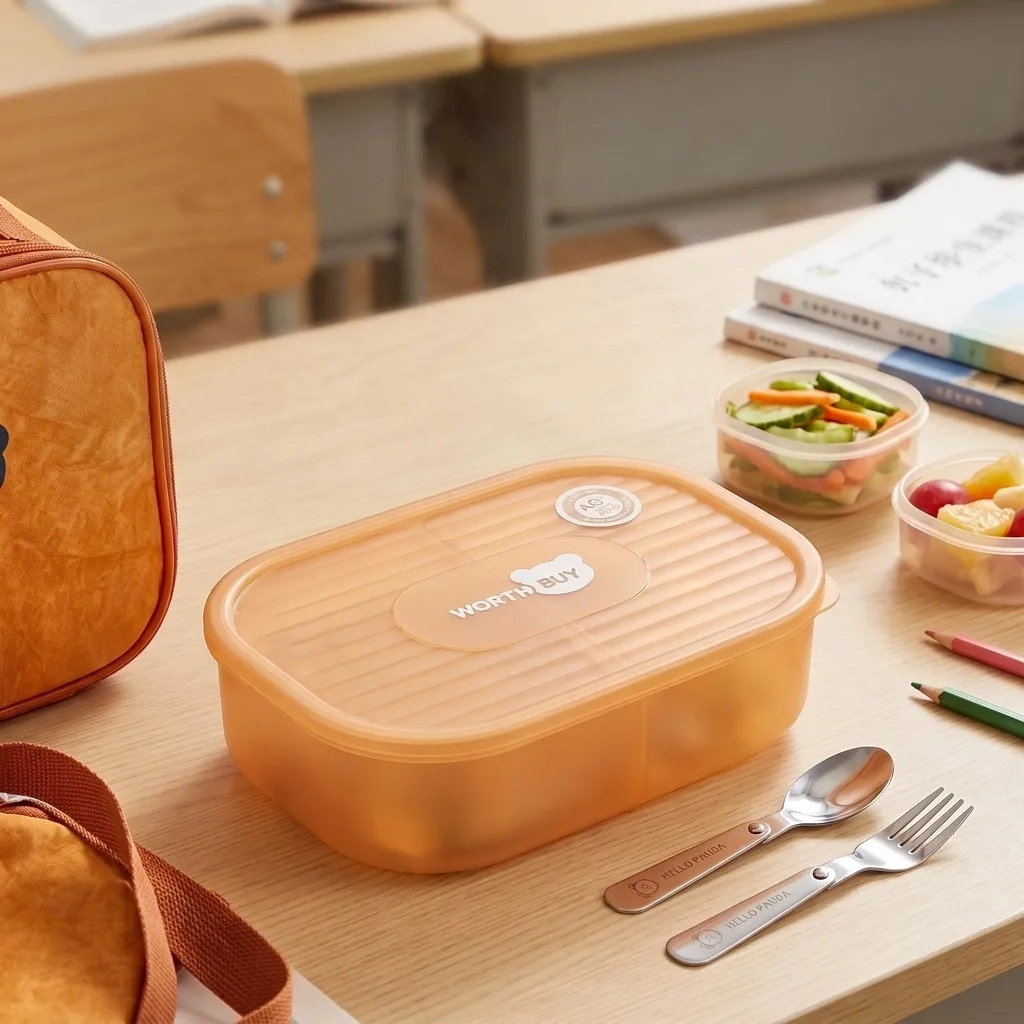 Plastic Bento Box Students Kid - Meal Prep Or Prep Meal ulasan dan harga